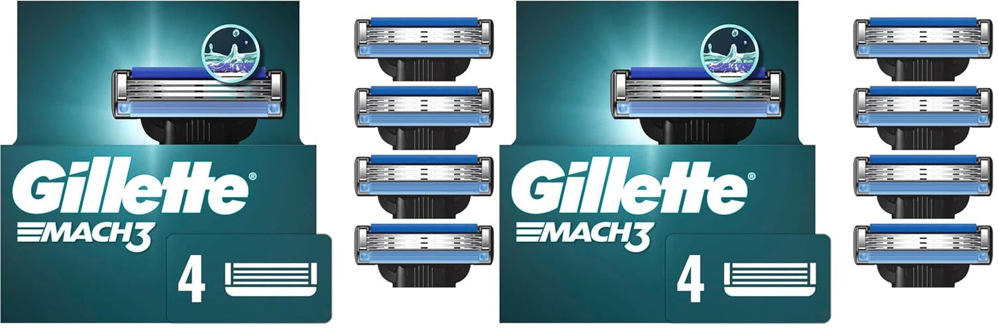 Gillette Mach3 - Recambios de maquinilla de afeitar para hombres, 4...