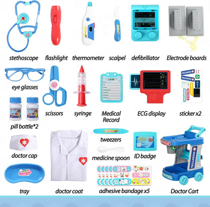 Liberry Kit de médico para niños pequeños de 2, 3, 4, 5 años, juego...