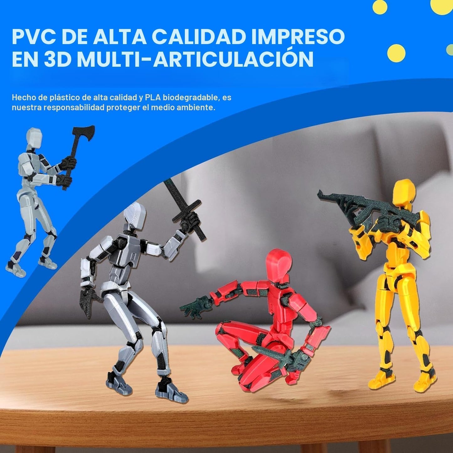 MerryXD T13 Figura de acción 3D, muñeco completado Nova Titan Lucky...