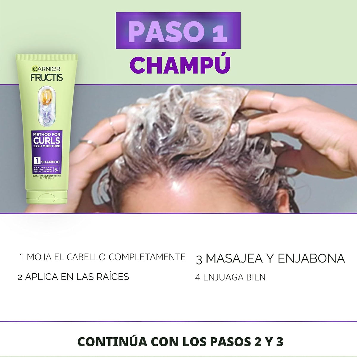 Garnier Fructis Método para Rizos Productos para Cabello Rizado, Ch...
