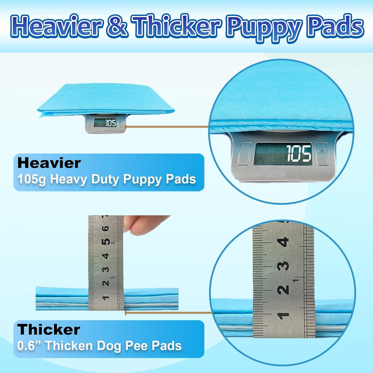 Dogcator - Tapetes para cachorros extra grandes de 30"x36",...