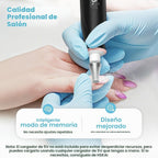Taladro eléctrico para limas de uñas, molinillo de uñas para uñas g...