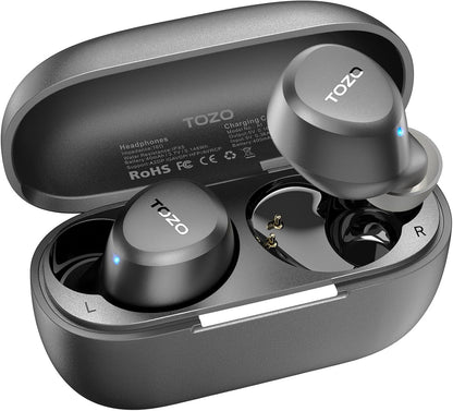 TOZO Auriculares inalámbricos A1 Bluetooth 5.3 de peso ligero en el...