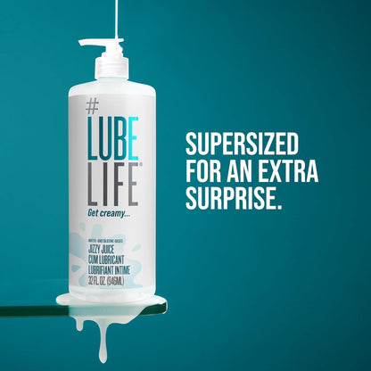 LubeLife Jizzy Juice - Lubricante grueso y cremoso para hombres, mu...