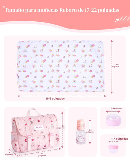 BABESIDE Juego de 10 piezas de accesorios para muñecas reborn para...