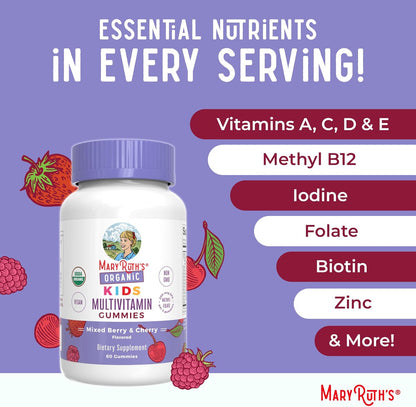 MaryRuth Organics Vitaminas para niños | Multi | Suministro para 1...