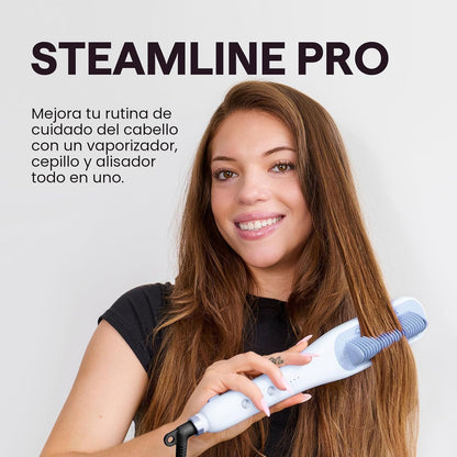 Wavytalk Cepillo Alisador de Cabello Pro Steam, Steamline Pro 3 en...