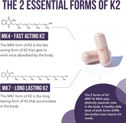 Total K2® | Vitamina K2 como MK7 y MK4 | Más K1 y Cofactor de Vitam...