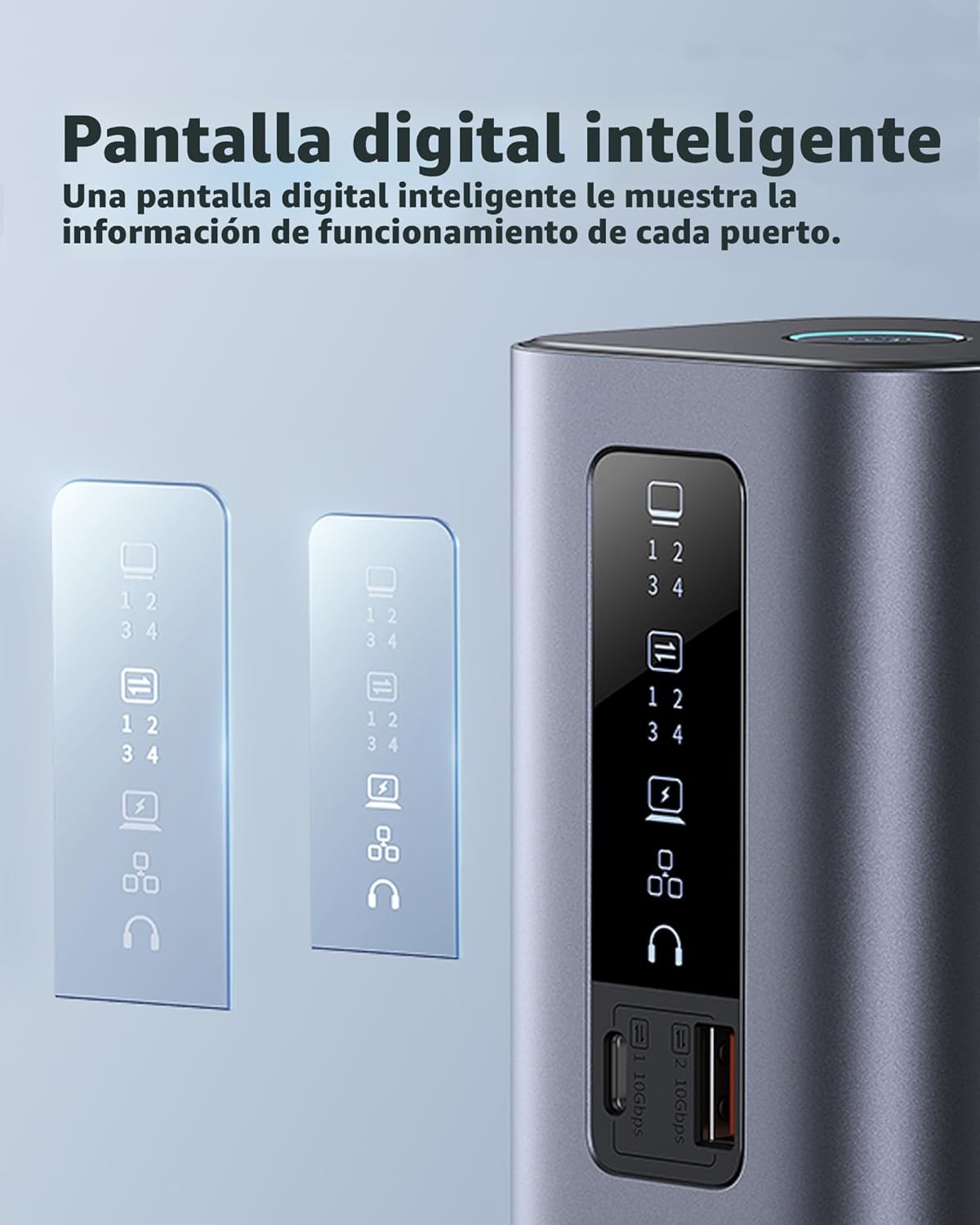 Baseus Estación de acoplamiento, Spacemate(Win) 11 en 1, pantalla triple, HDMI y DP 4K, puertos USB A/C de 10 Gbps, Gigabit Ethernet, 100 W PD, audio, estación de acoplamiento para laptop para Windows