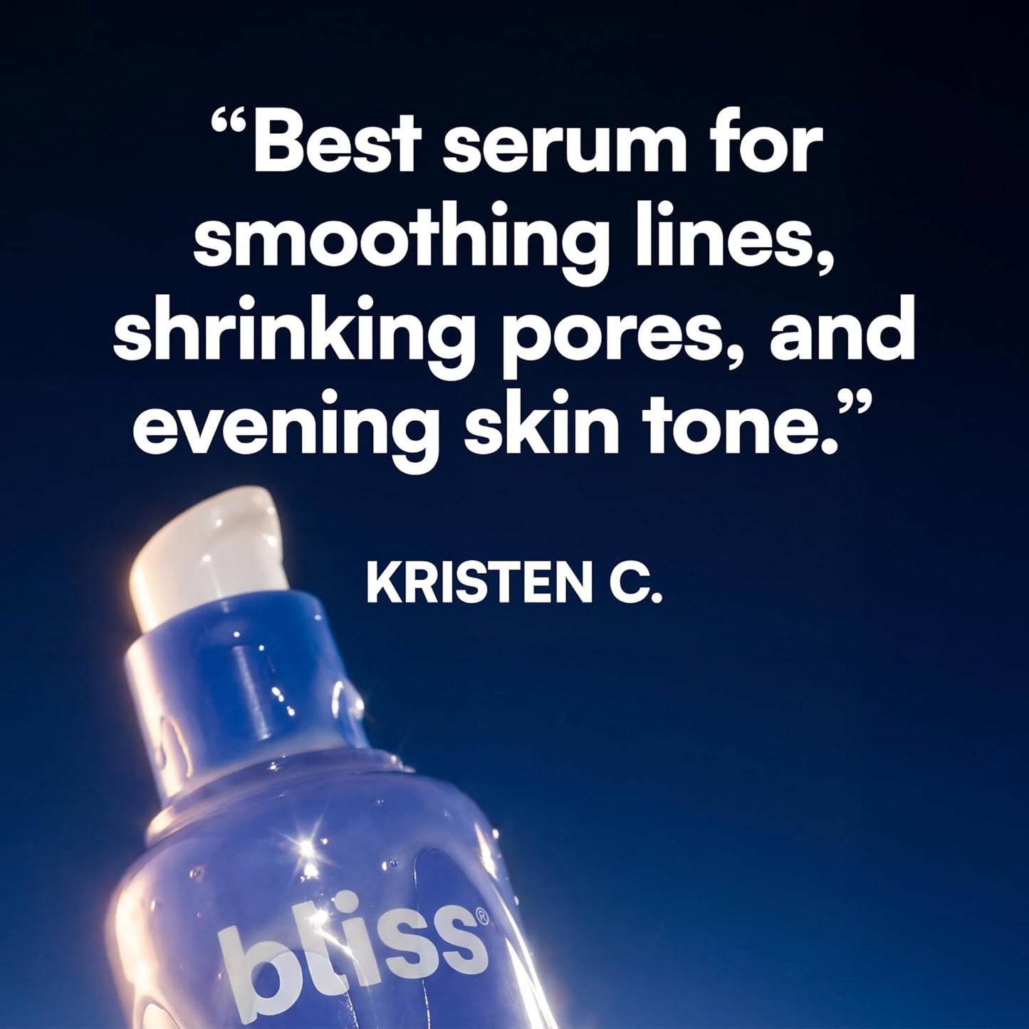 Bliss Glycolic + Polyhydroxy Acid Renew &amp; Smooth - Suero noctur...