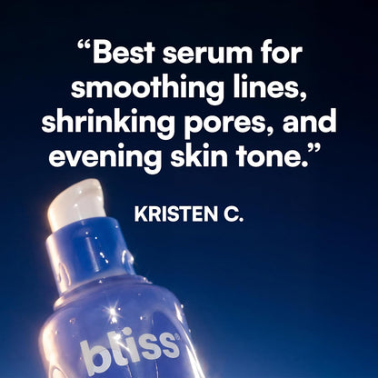 Bliss Glycolic + Polyhydroxy Acid Renew &amp; Smooth - Suero noctur...