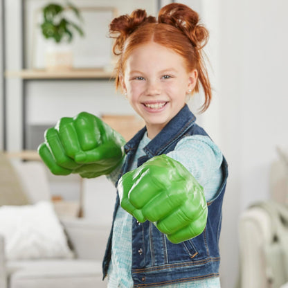 Marvel Puños de Hulk Gamma Smash, juguete de espuma suave para juegos de rol, juguetes de superhéroes de los Vengadores para niños de 5 años en adelante