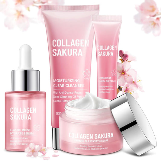 JAPAN SAKURA - Juego de cuidado de la piel, juego de cuidado de la...