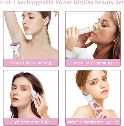 Afeitadora eléctrica Beanify para mujeres y hombres, kit de depilac...