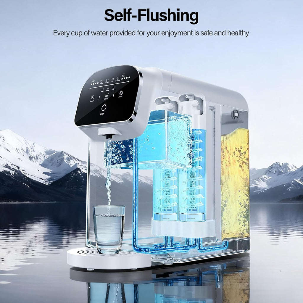 Aigerri Encimera de filtro de agua de ósmosis inversa UV, 5:1 puro...