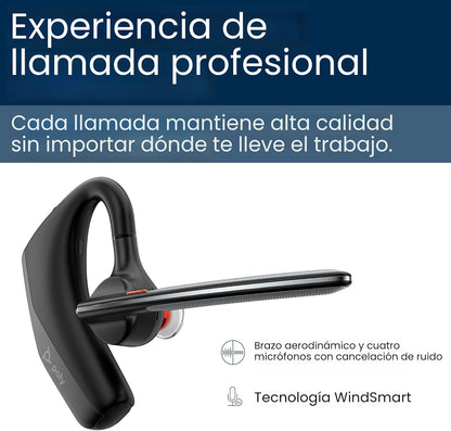 Poly Voyager Legend 30 - Auriculares Bluetooth con micrófono - Boom discreto y 4 micrófonos con cancelación de ruido - Tecnología WindSmart - Comodidad durante todo el día - Conectividad perfecta