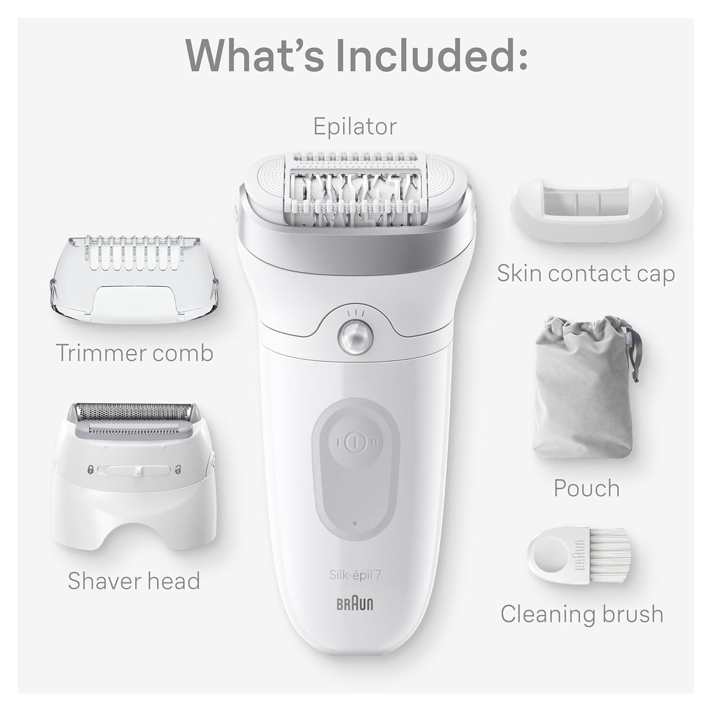 Braun Depiladora Silk-épil 7, dispositivo de depilación, afeitadora...