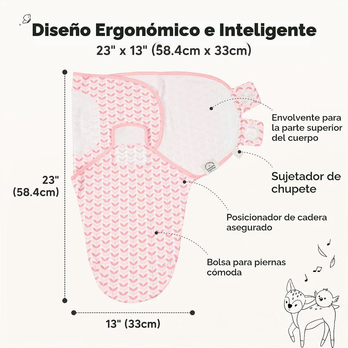 3 paquetes de sacos de dormir orgánicos para bebé - Mantas envolven...