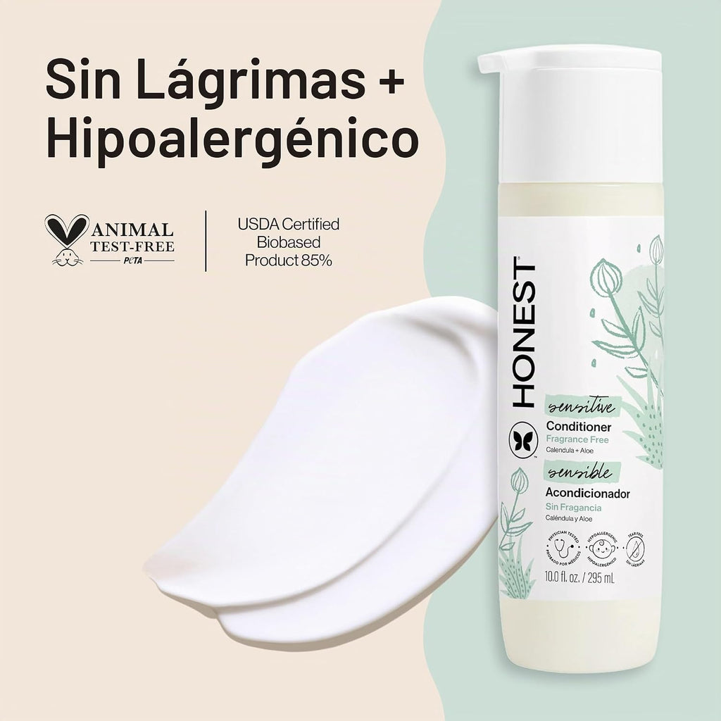 The Honest Company Acondicionador, hipoalergénico, sin fragancia, 1...