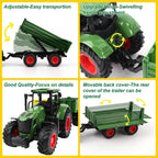 Peagprav Juego de juguetes de tractor de animales de granja - tract...