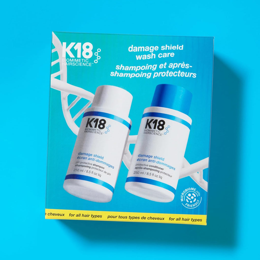 K18 Damage Shield - Juego de champú y acondicionador, color seguro,...