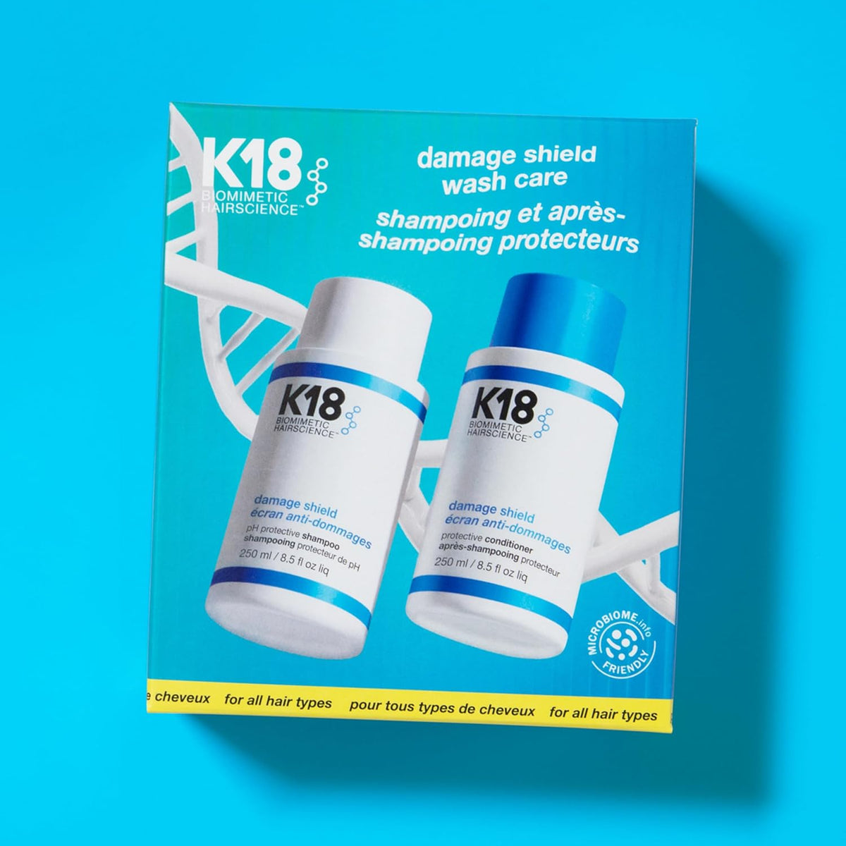 K18 Damage Shield - Juego de champú y acondicionador, color seguro,...