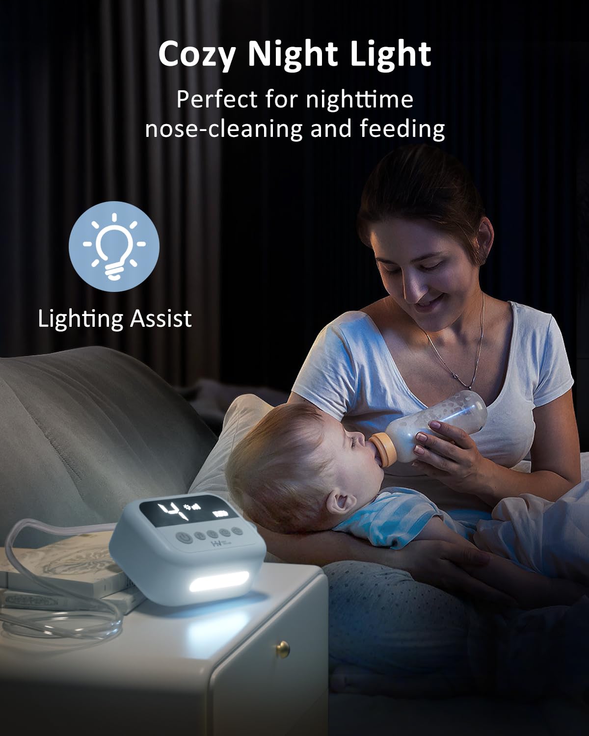 HEYVALUE Aspirador Nasal para Bebé, Ventosa de Nariz de Grado Hospi...