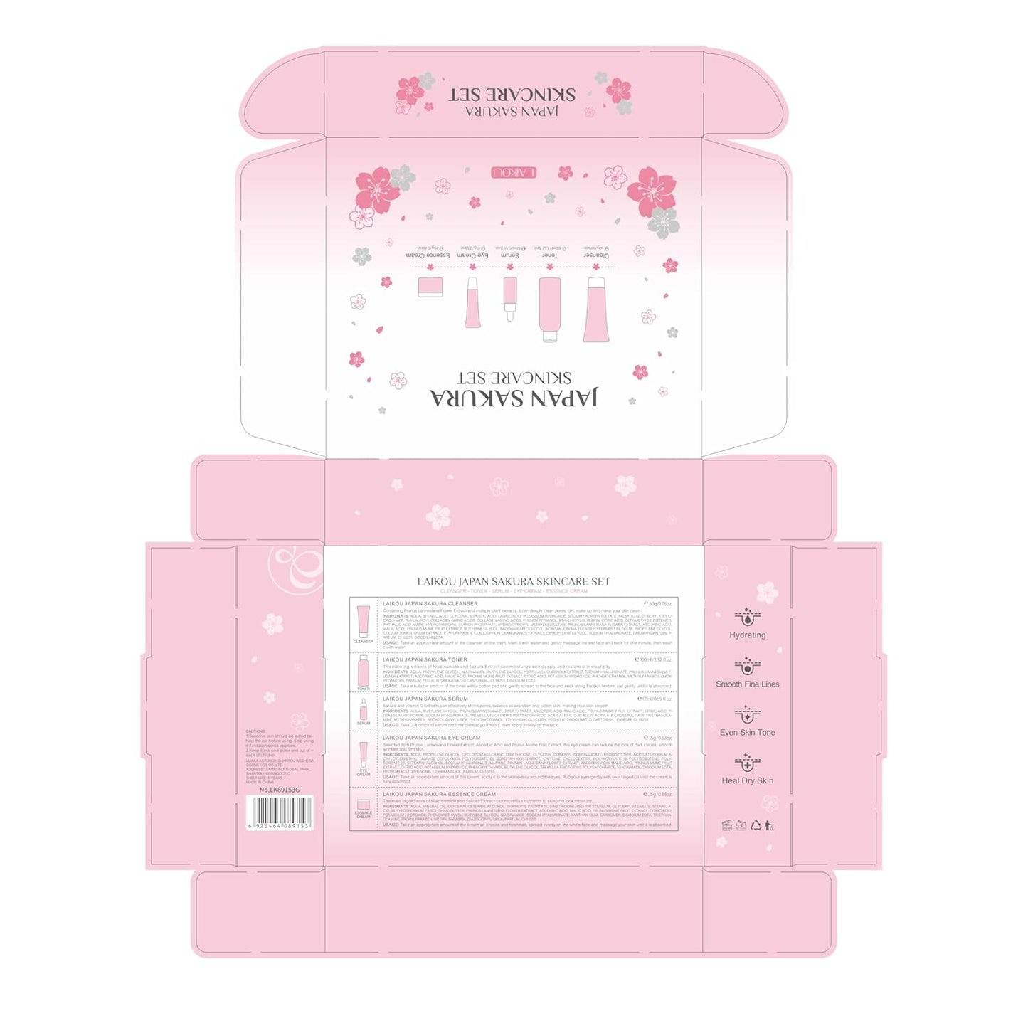 LAIKOU JAPAN SAKURA - Juego de regalo de belleza para mujer, kit de...