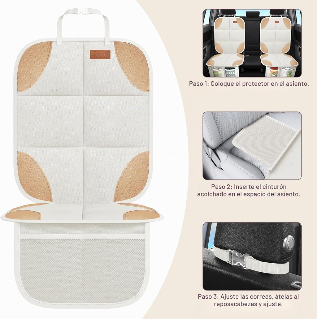 SMART ELF Protector de Asiento de Automóvil, Paquete de 2 Protector...
