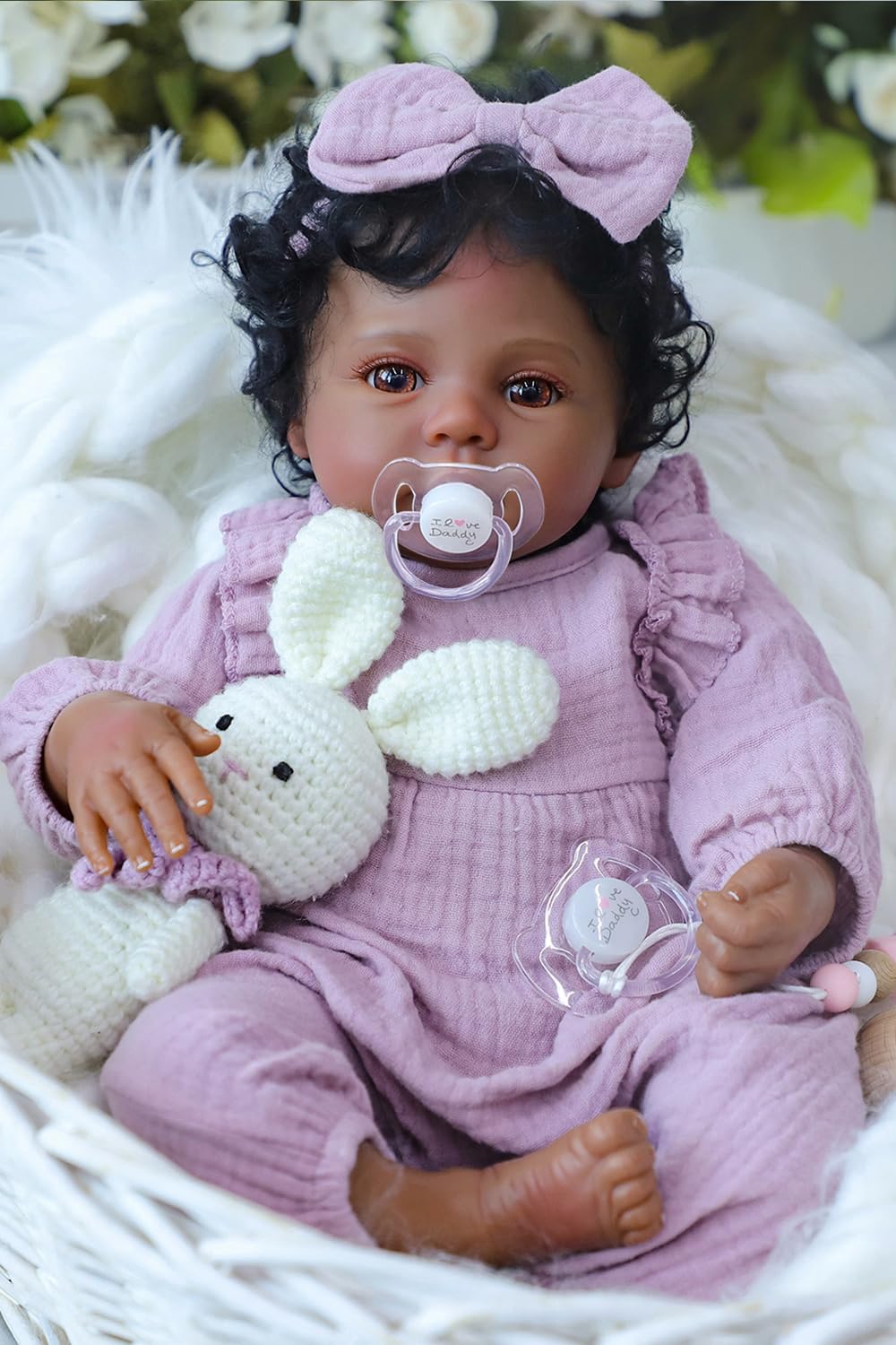 WOOROY Muñecas Realistas Reborn Baby Dolls Niña Negra \u2013 Muñeca...