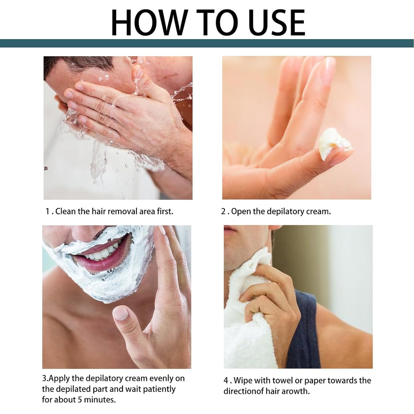 Espuma en aerosol para depilación para hombre, para cuerpo, crema d...