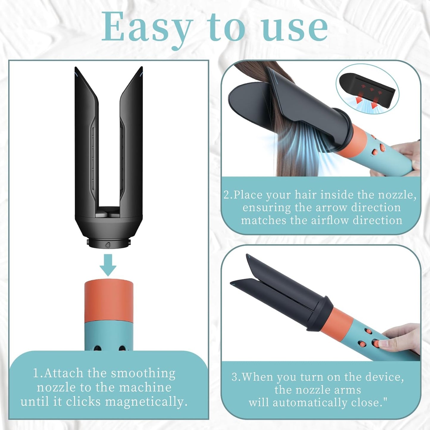 ZEPHBLOW Accesorio suave para el cabello Dyson Airwrap, accesorio d...