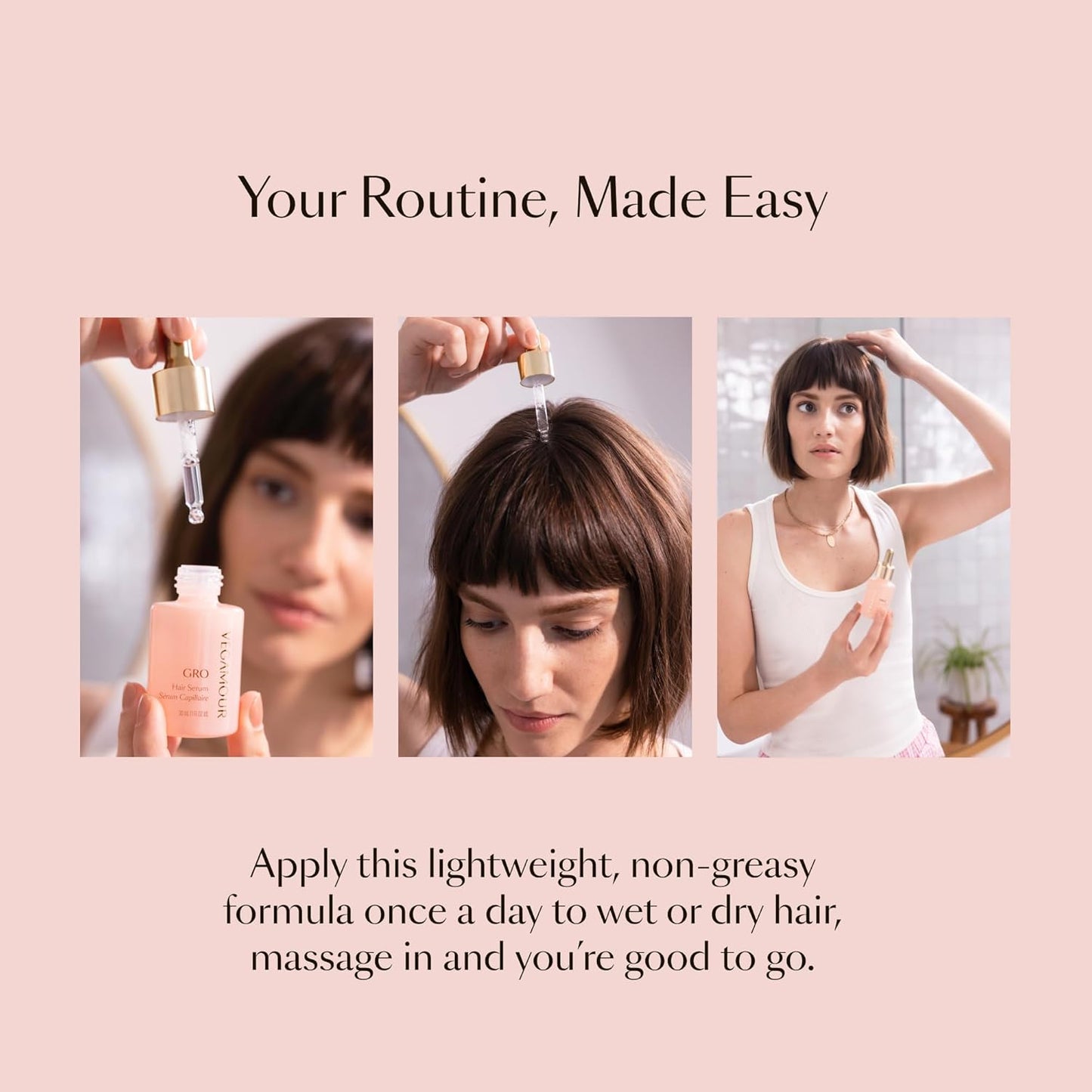 VEGAMOUR GRO Hair Serum for Hair Thinning &amp; Shedding, Thicker F...