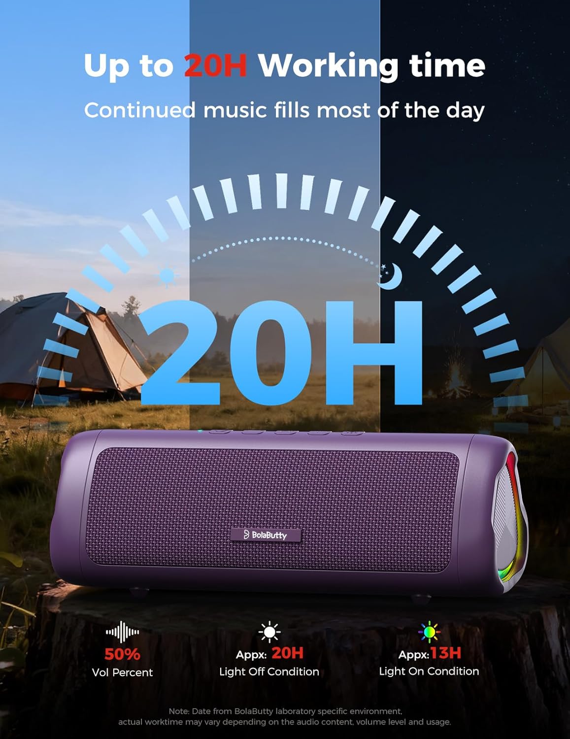 BolaButty Altavoz Bluetooth con sonido HD, inalámbrico portátil, IP...
