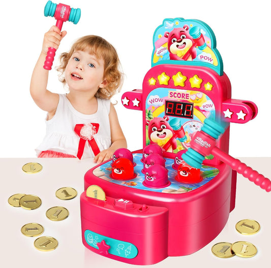 Yerloa Juego Whack para niños pequeños de 2, 3, 4, 5 años, r