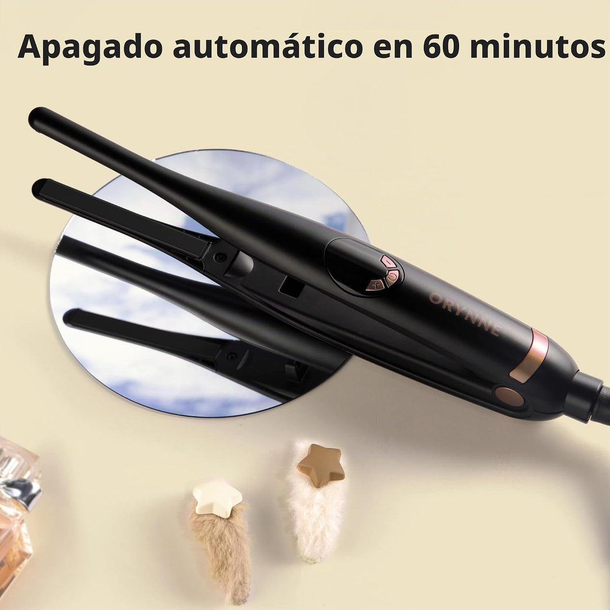ORYNNE Planchas planas pequeñas de 7,6 cm para cabello corto estilo...