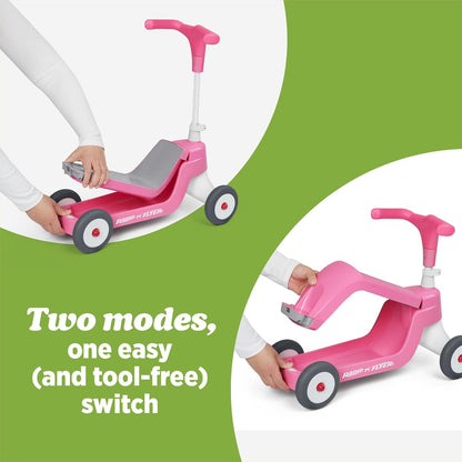 Radio Flyer Scoot 2 Scooter, azul, para niños de 1 a 4 años, juguet...