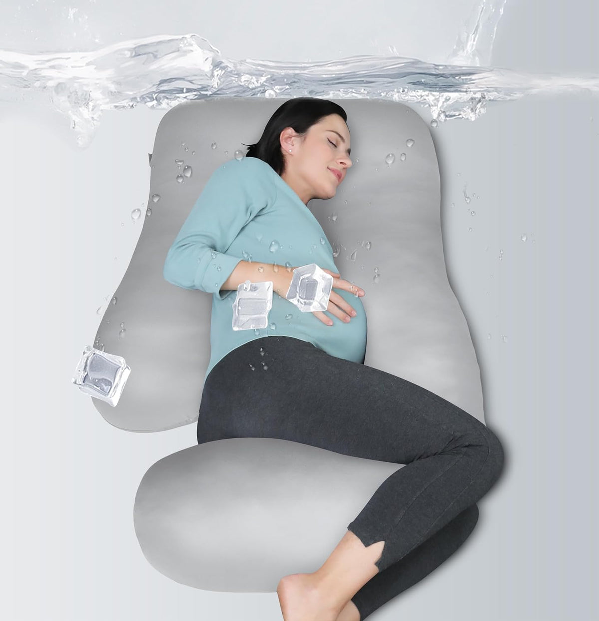 MOON PARK- Almohadas de embarazo y maternidad de cuerpo completo pa...