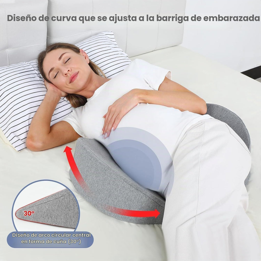 Almohada de cuña de embarazo para dormir, almohada de maternidad de...