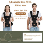 Luollabytel Portabebés ergonómico con asiento de cadera, recién nac...