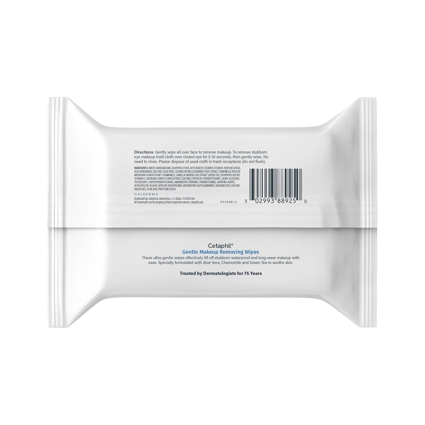 Cetaphil Toallitas Faciales Suaves para Eliminar el Maquillaje, Toa...