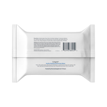 Cetaphil Toallitas Faciales Suaves para Eliminar el Maquillaje, Toa...