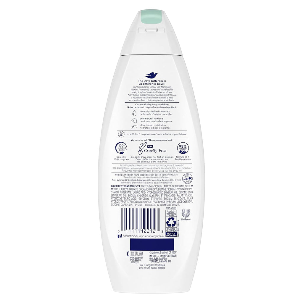 Dove Jabón Corporal, Piel Sensible, 12 oz