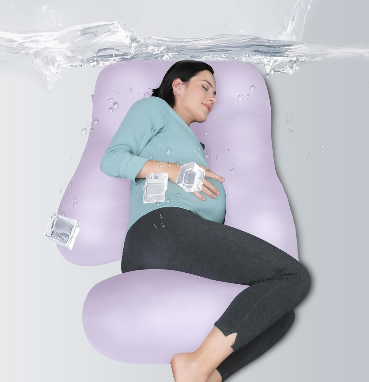 MOON PARK - Almohadas de embarazo y maternidad de cuerpo completo p...