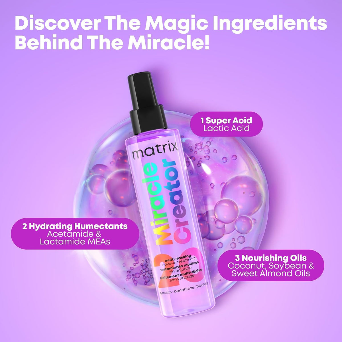 Matrix Miracle Creator Spray Acondicionador Sin Enjuague - Protecto...