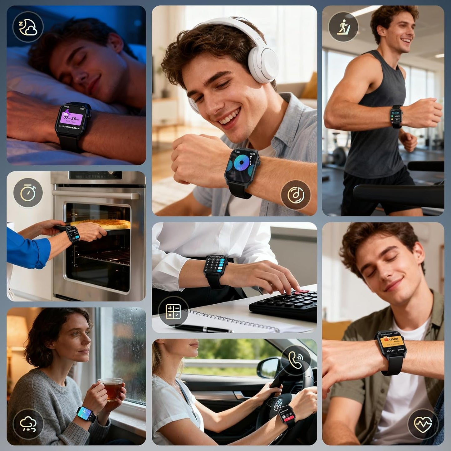 DIVOAZBVO Reloj inteligente para hombres, más de 120 modos deportiv...