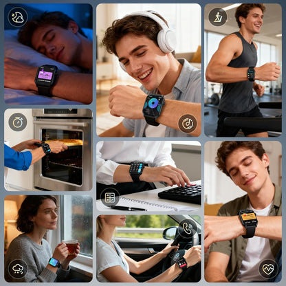 DIVOAZBVO Reloj inteligente para hombres, más de 120 modos deportiv...
