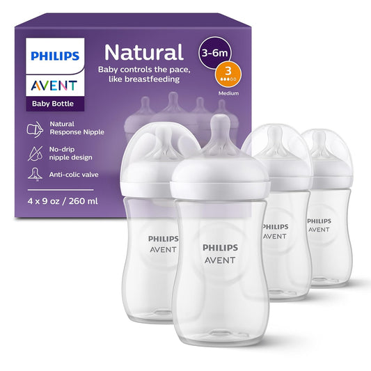 Philips AVENT - Biberón natural con boquilla de respuesta natural,...