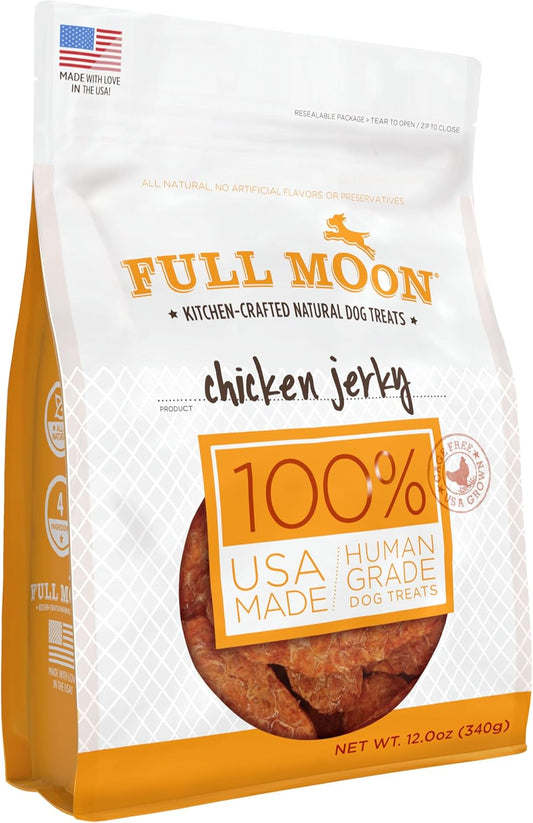 Golosinas para perros Full Moon, cecina de pollo saludable, totalme...