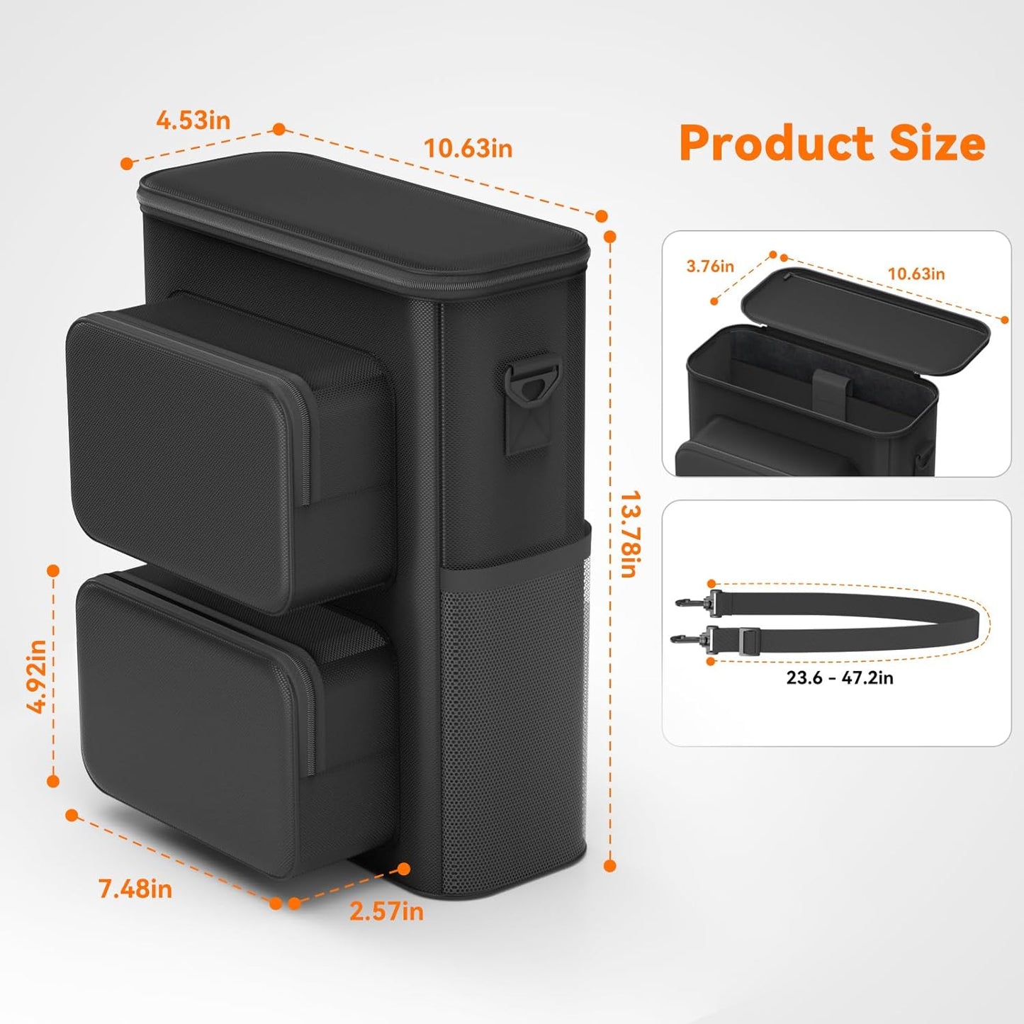 KDD Estuche organizador electrónico de viaje, bolsa de almacenamiento portátil para accesorios tecnológicos para artículos esenciales de viaje, estuche de almacenamiento de gran capacidad con